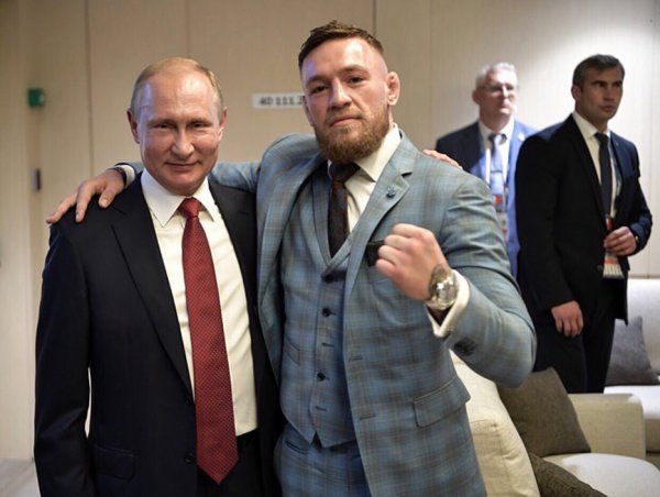 Конор Макгрегор встретился с Владимиром Путиным во время финала ЧМ-2018